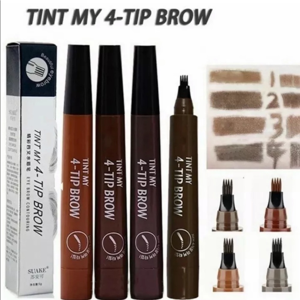 Eyebrow Liquid Pen Microblading liner makeup cosmetics beauty lining ink - Picture 4 of 11